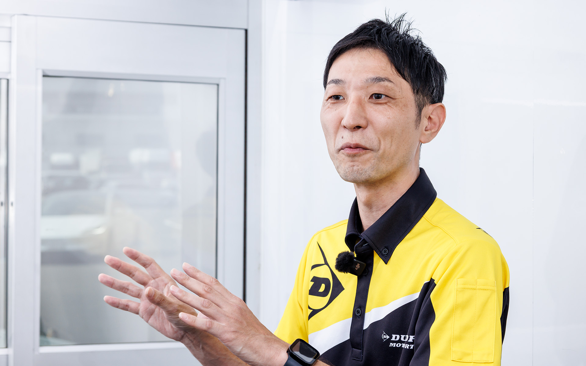 住友ゴム工業株式会社 タイヤ事業本部 モータースポーツ部 モータースポーツ開発2グループ課長 菅野展寛氏（GT500担当）