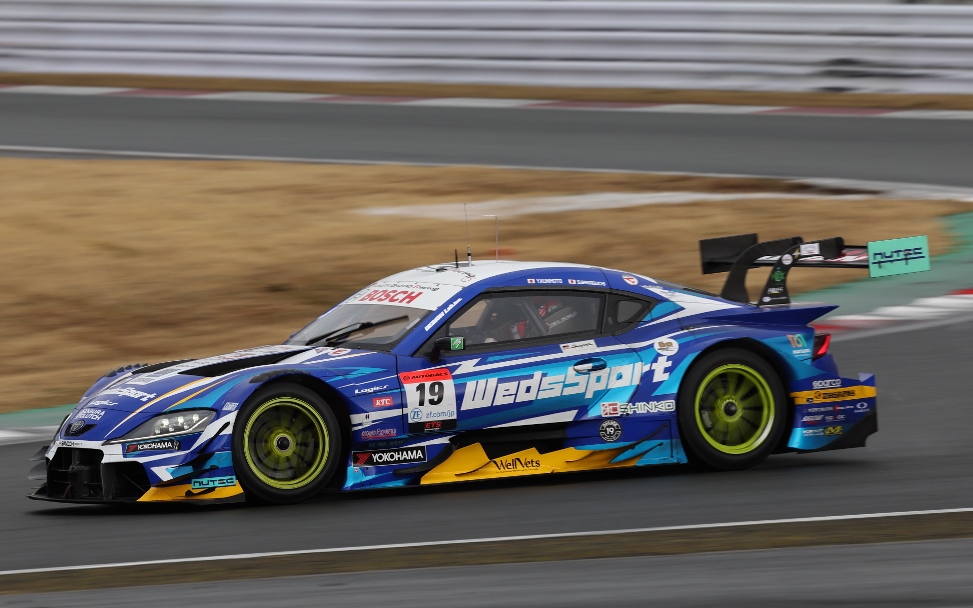 2024年シーズンのテスト走行に参加していたWeds SportsのTOYOTA GR Supra GT500（写真：高橋 学）