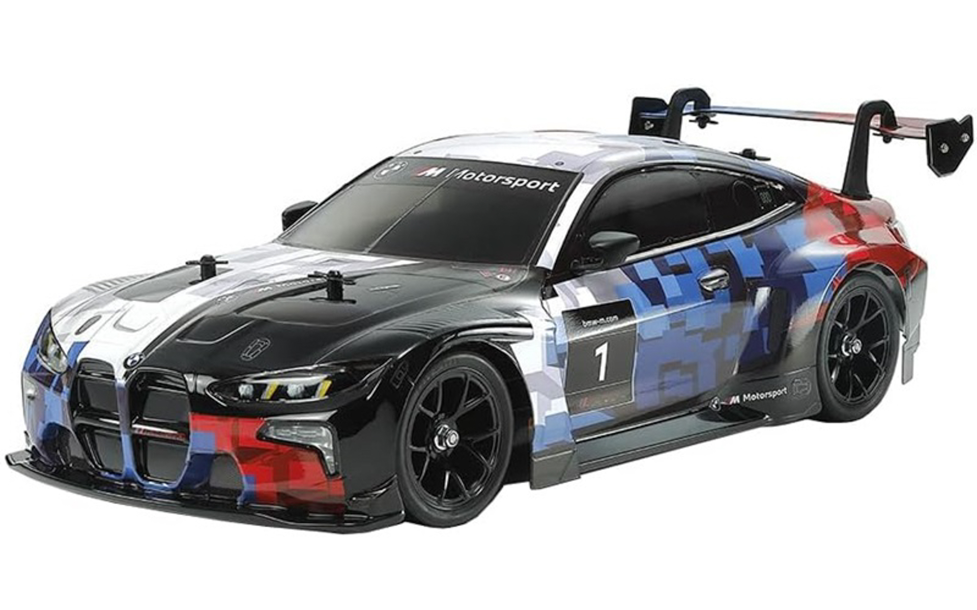 タミヤの電動RCカーの新製品「1/10 RC XB BMW M4 GT3 EVO（TT-02シャーシ）」