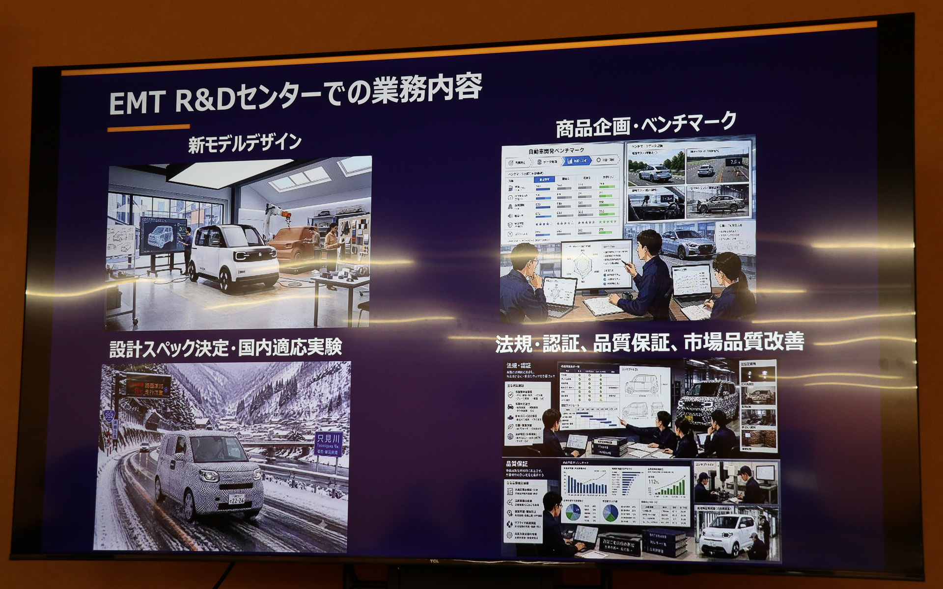 EMT R＆Dセンターの主な業務内容