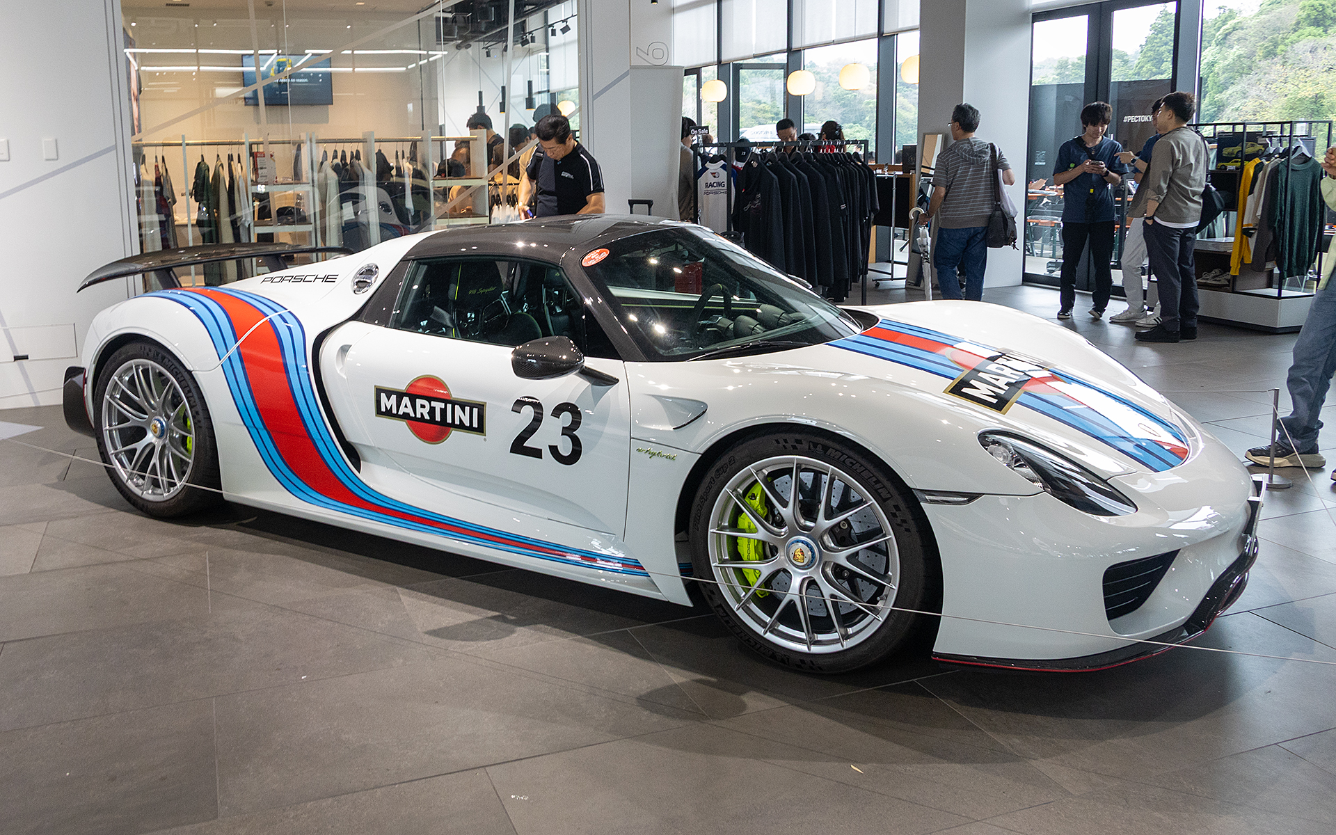 918スパイダーのマルティニ・レーシングカラー