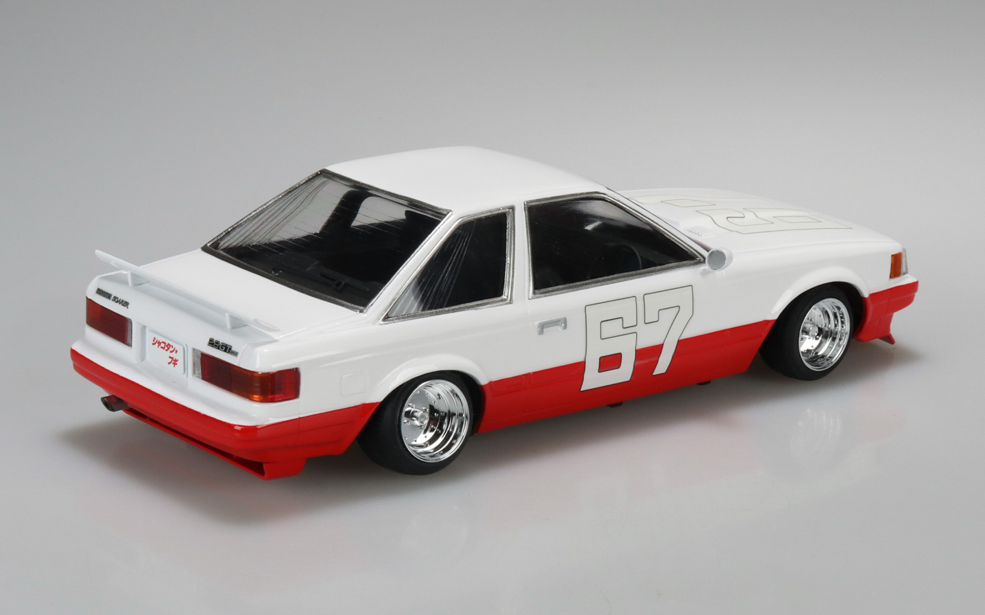 「1/24 シャコタン☆ブギ No.08 ハジメのソアラ Ver.2」、スケール：1/24、全長：約195mm、価格：3520円、発売予定：2026年11月※トヨタ自動車（株）監修中