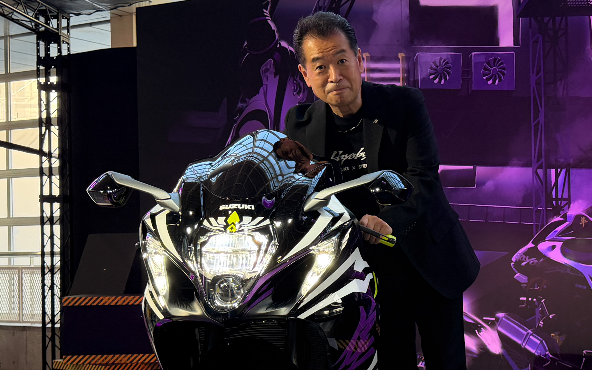 「Hayabusa Tuned by JURI」限定販売決定の背景について語ったスズキ株式会社の伊勢敬常務役員