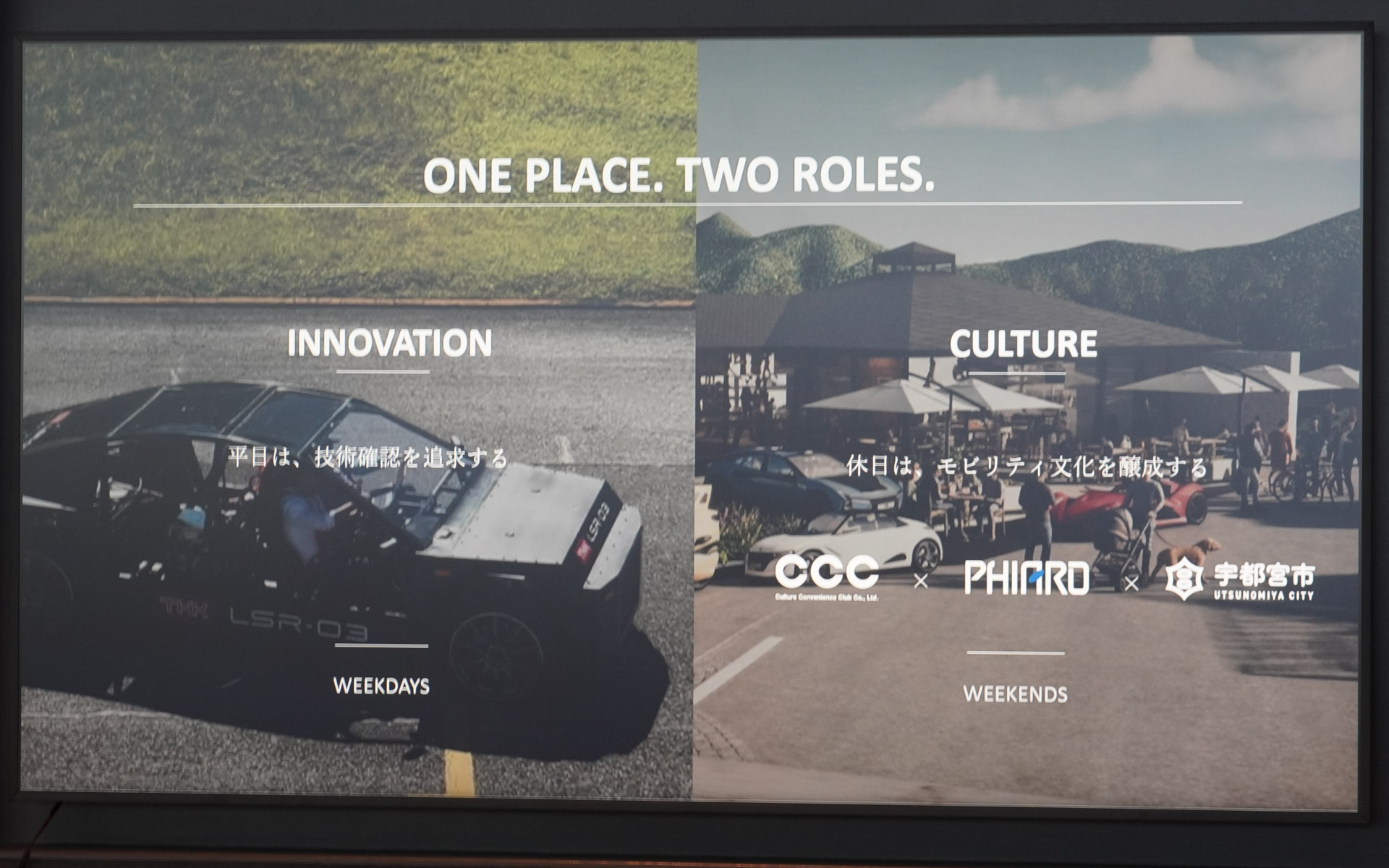 PHIARO MOBILITY HUBは、平日は研究開発、休日はモビリティ文化の醸成