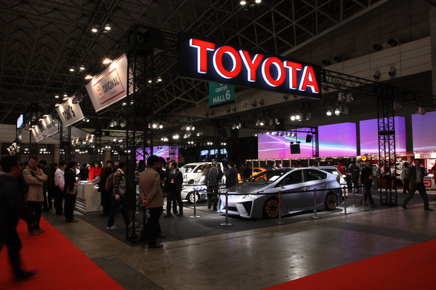 2010年の東京オートサロンのトヨタブース