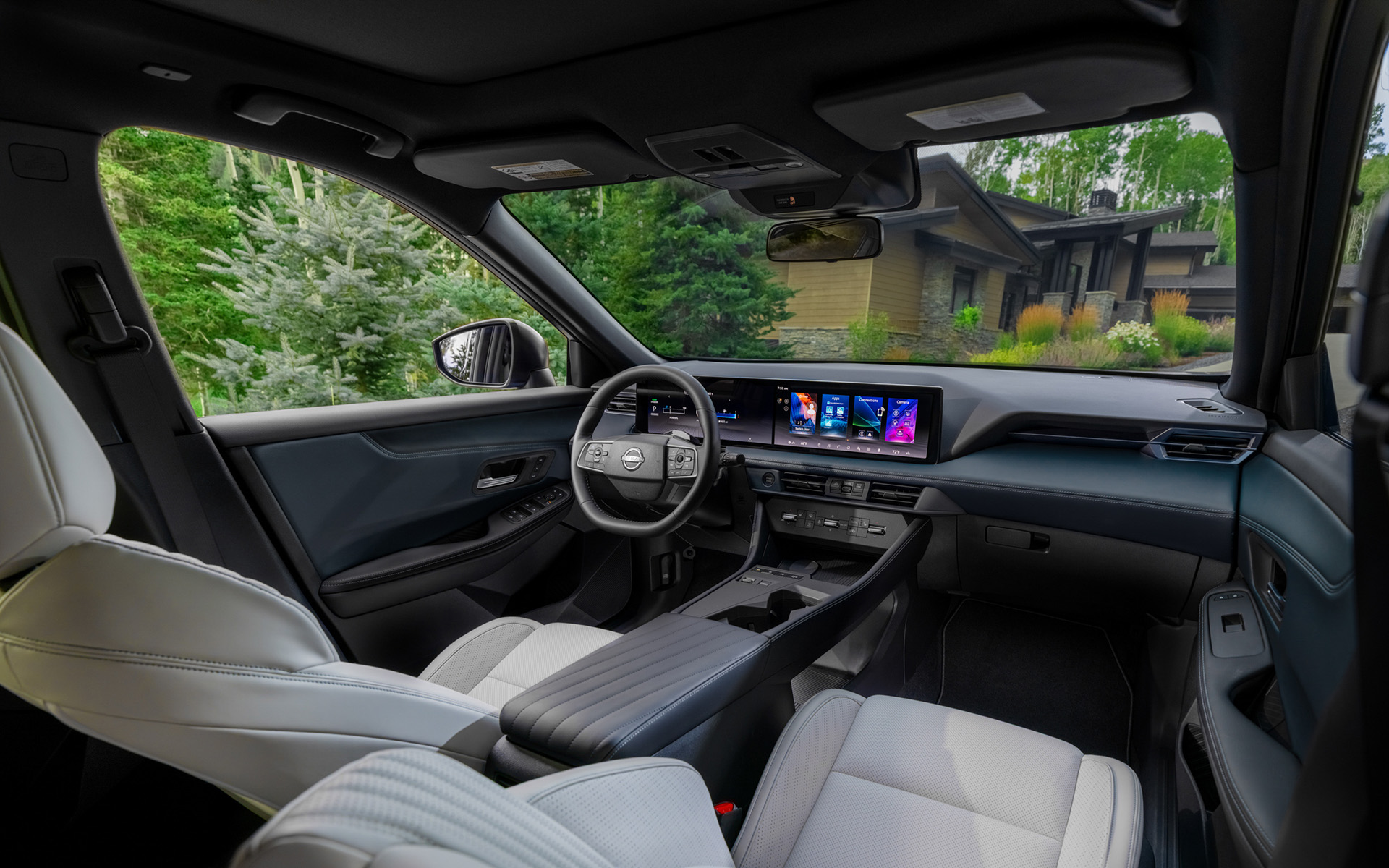 Салон Nissan Rogue Hybrid 2027, передняя панель