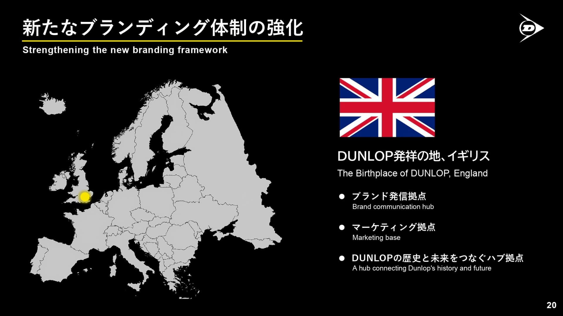 2025年12月に実施した「THE NEW DUNLOP LAUNCHブランド戦略発表会」の資料