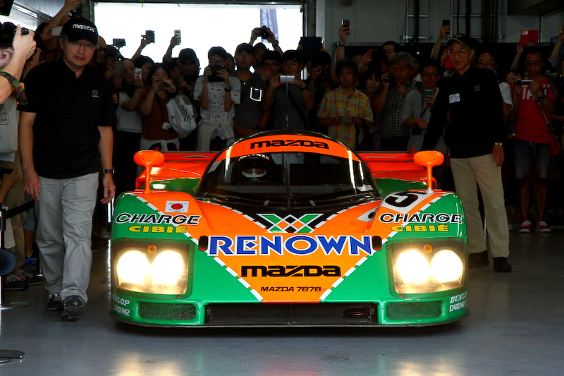 シャシーNo.787B-002、ル・マン24時間レースを優勝した55号車のMAZDA 787B