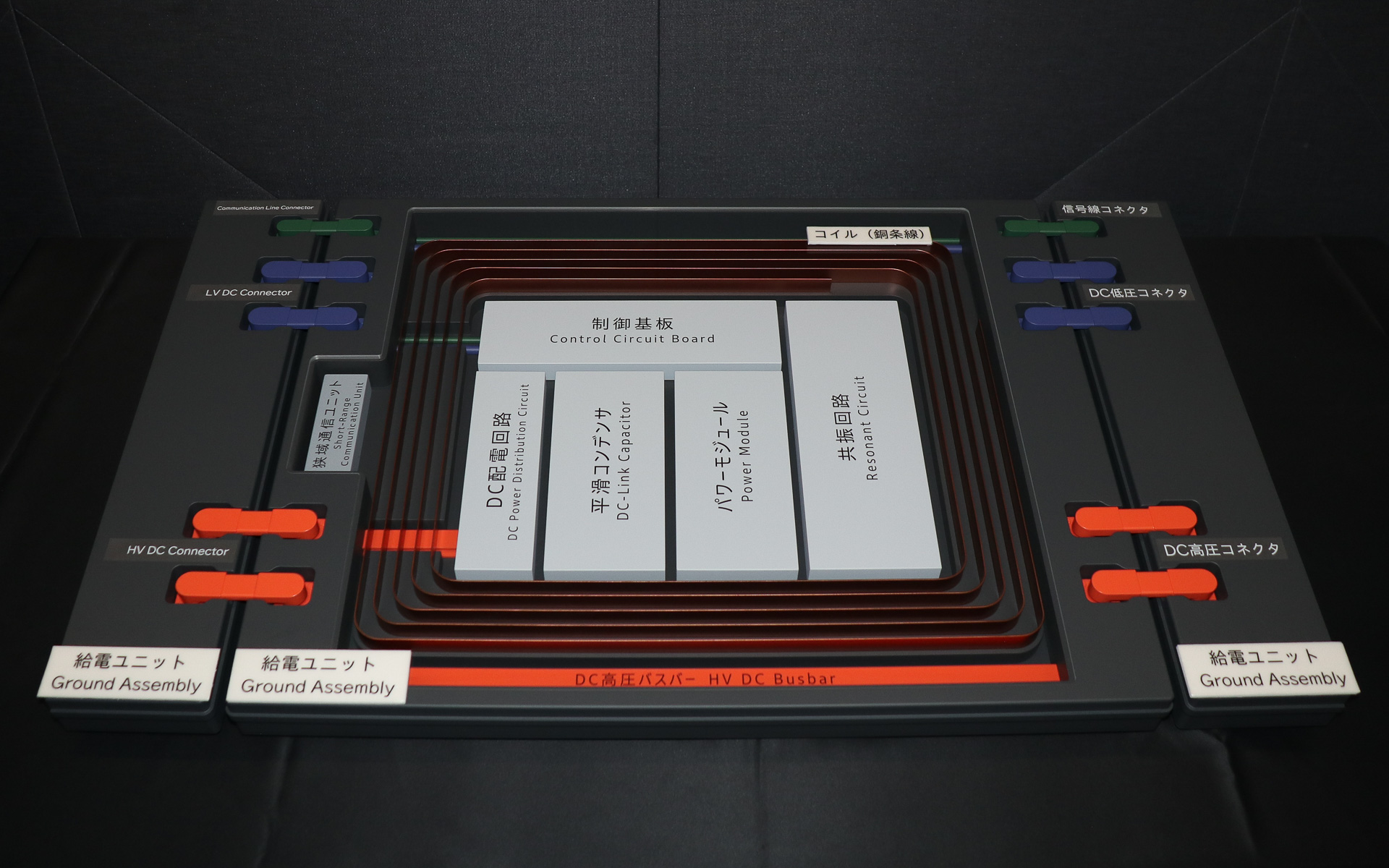 説明会場で展示された「GA（Ground Assembly）ユニット」のイメージ模型