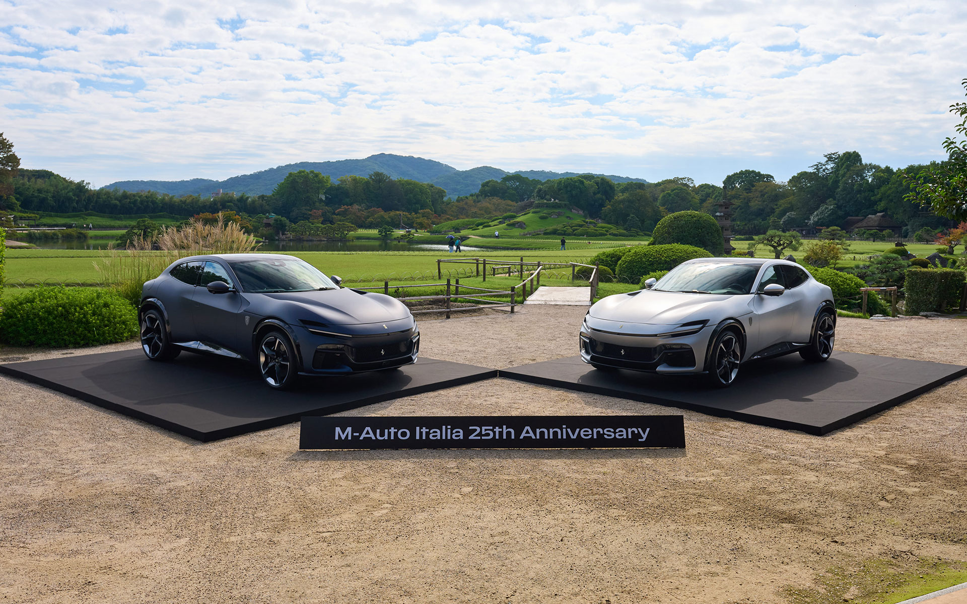 岡山の伝統「KATANA」と「DENIM」をテーマにした世界限定各1台の特別モデル「Ferrari Purosangue」が初公開された