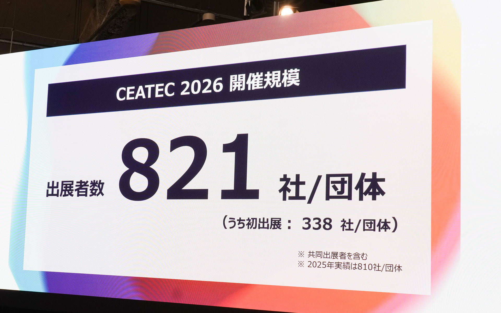 CEATEC 2026は821社／団体が出展
