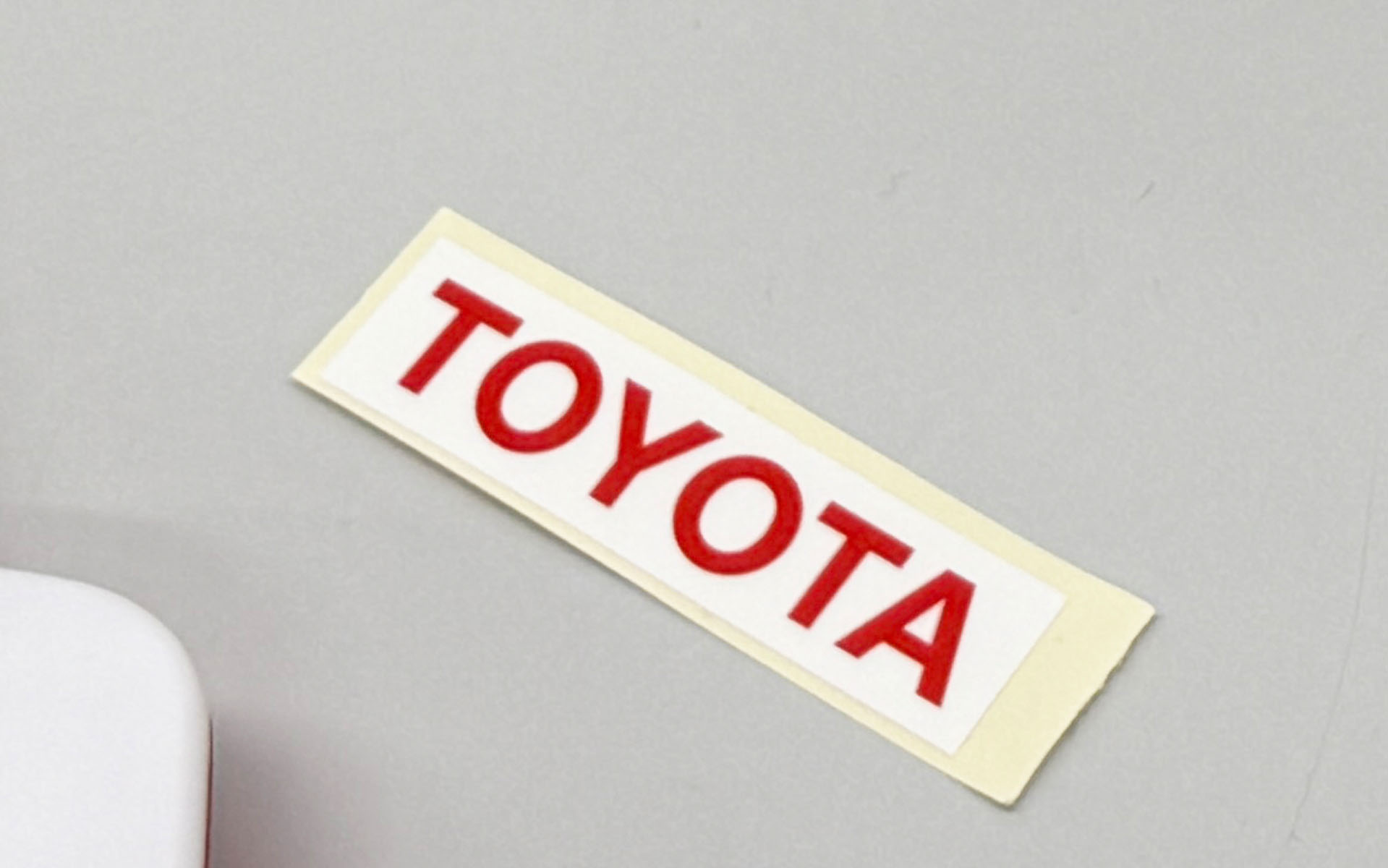 1分30秒を切った子には、「TOYOTA」のロゴステッカーが手渡された