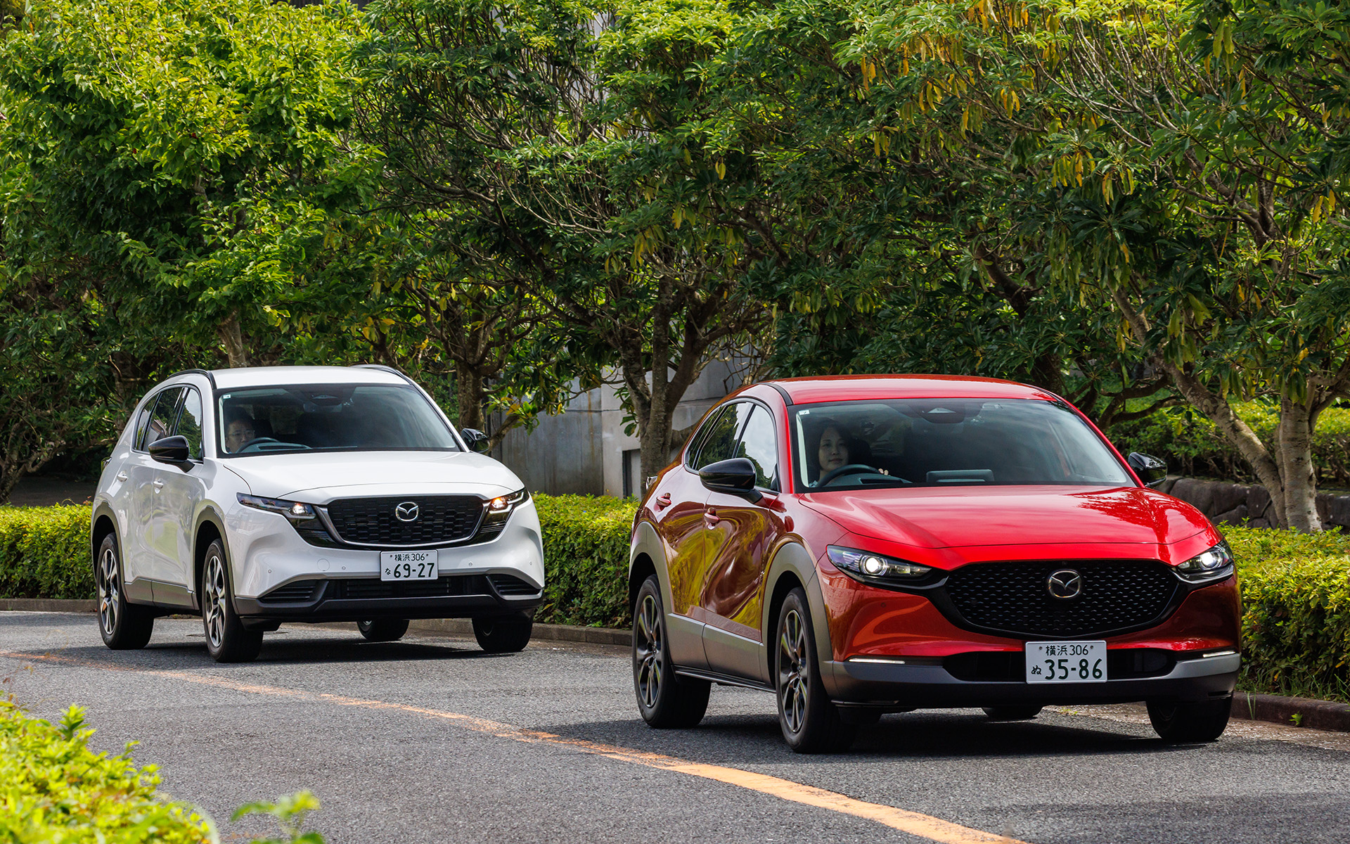 マツダのマイルドハイブリッドエンジン「e-SKYACTIV G 2.5」を搭載する「CX-30」と「CX-5」の乗り味を比較する機会を得た