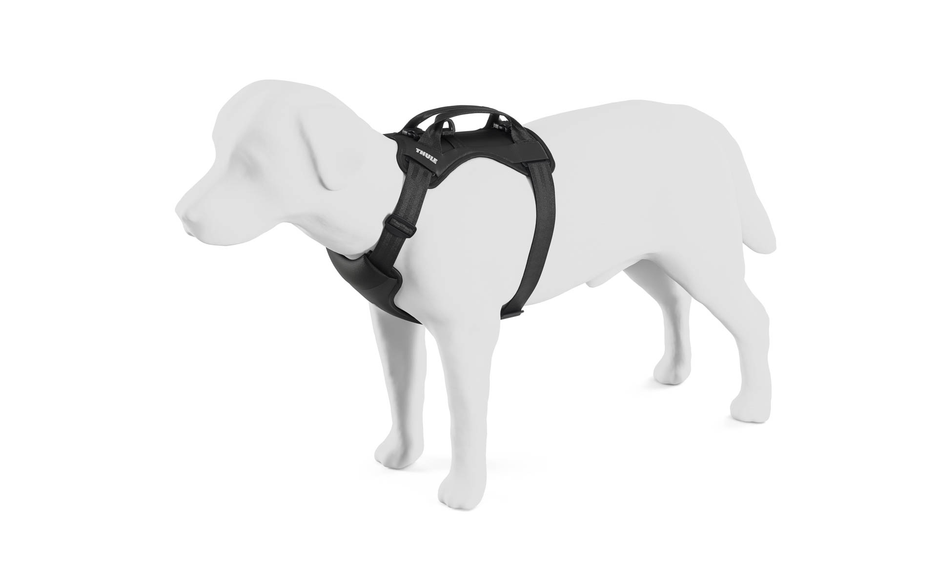 ステップインスタイルのハーネスは犬の頭を通す必要がないため、すばやく快適に固定できる