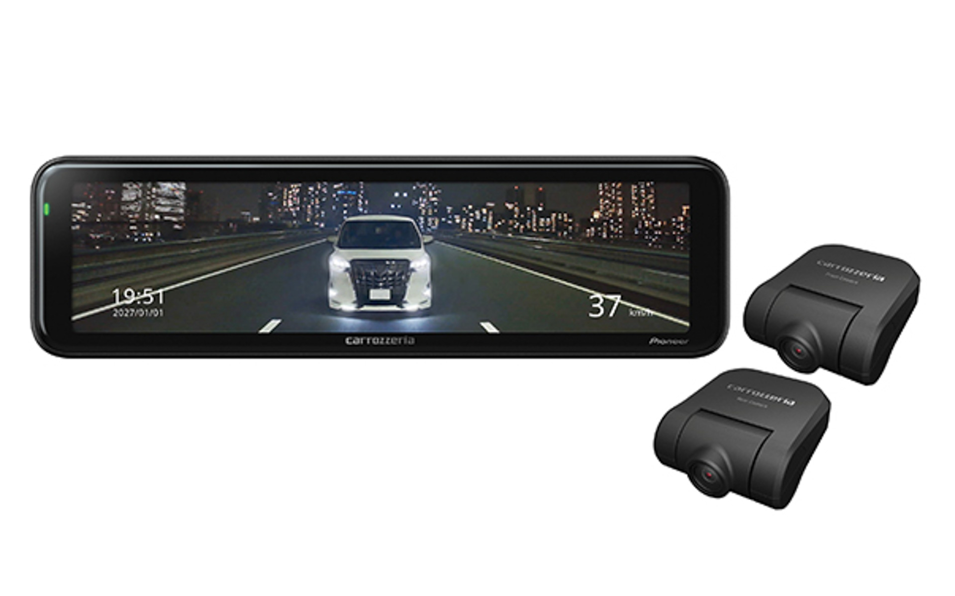 カロッツェリア デジタルミラー型ドライブレコーダー純正ミラー交換タイプの「VREC-MR800D」