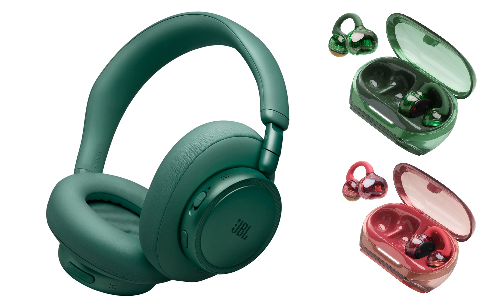 JBLのワイヤレスヘッドホン「Live780NC/680NC」とワイヤレスイヤホン「Soundgear Clips」に新色が登場した