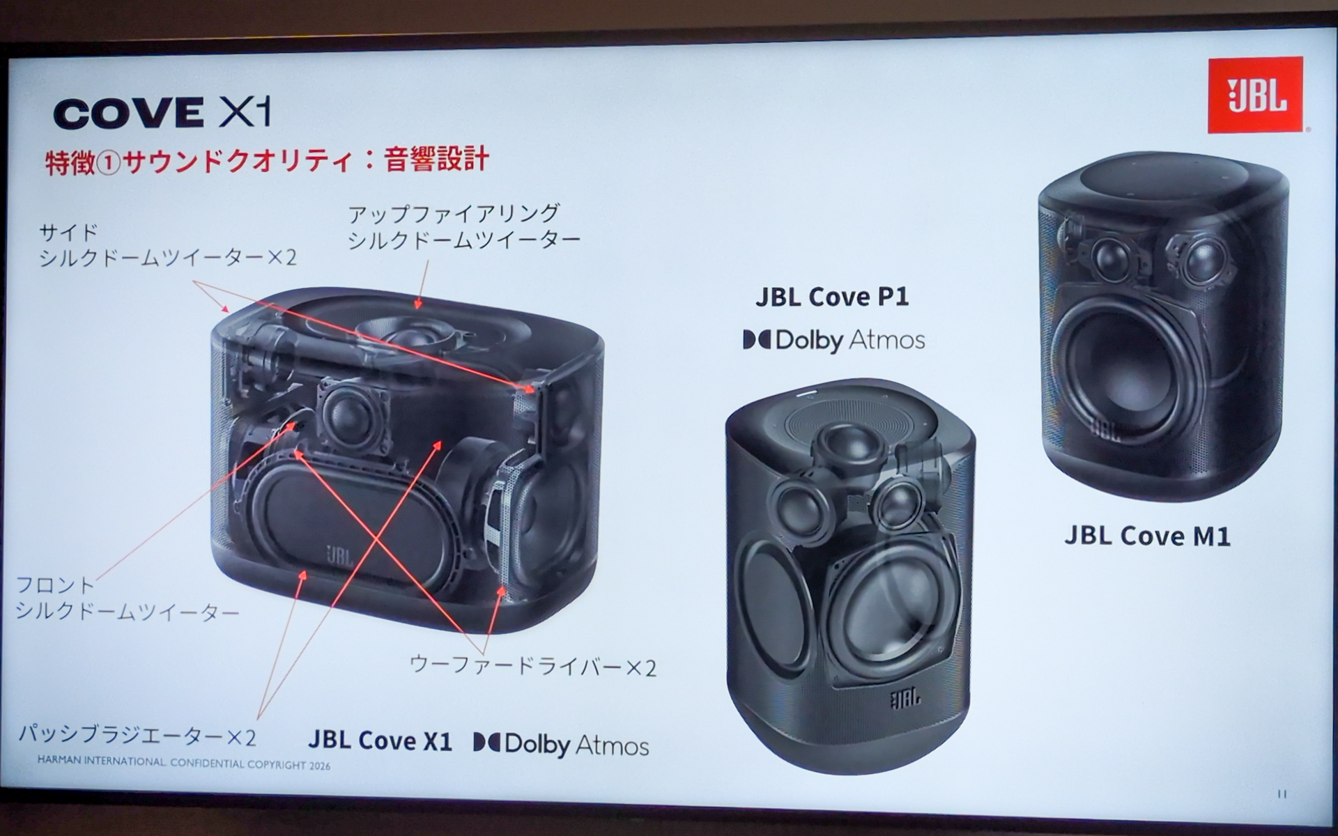 COVEシリーズの音響設計
