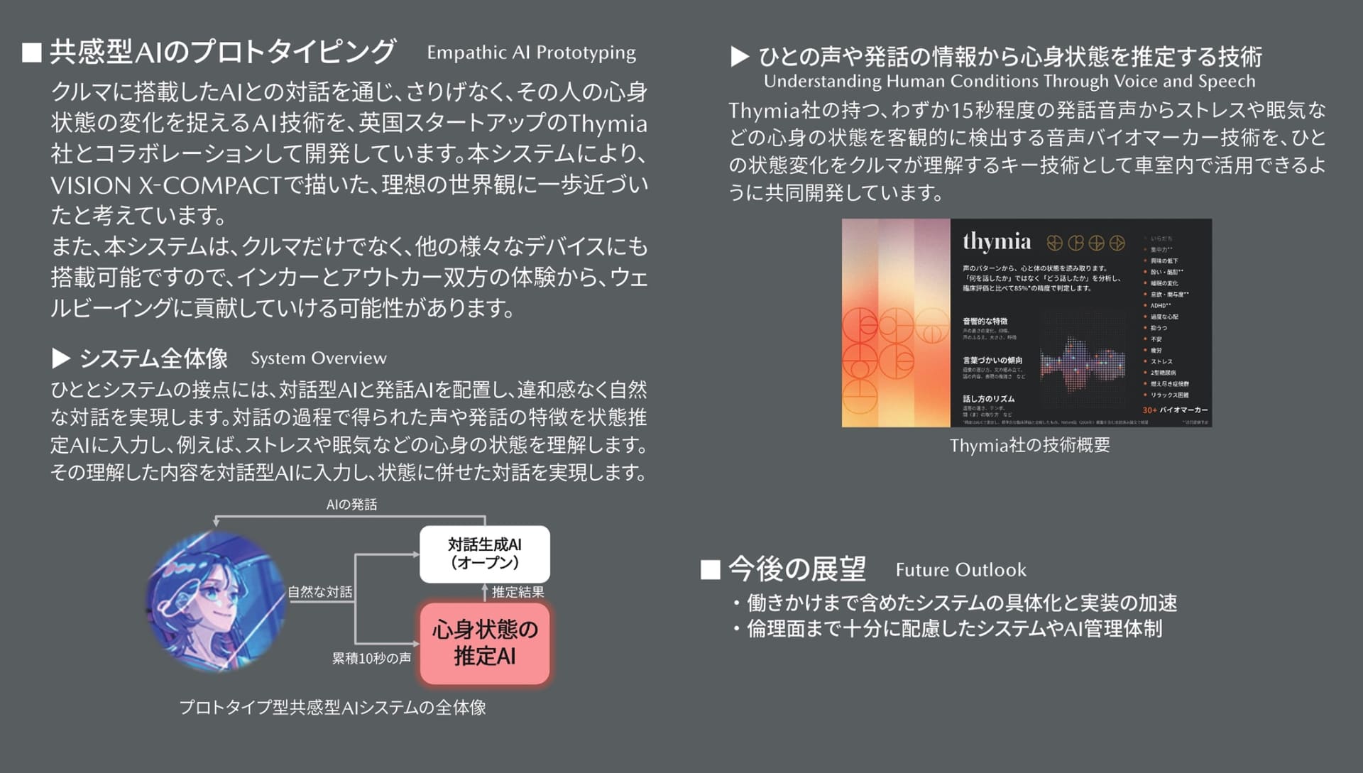 英国のスタートアップ企業である「Thymia（サイミヤ）」と協働を開始