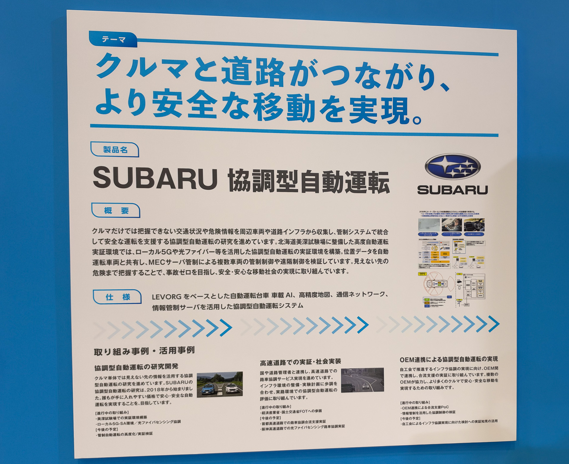 スバルの協調型自動運転