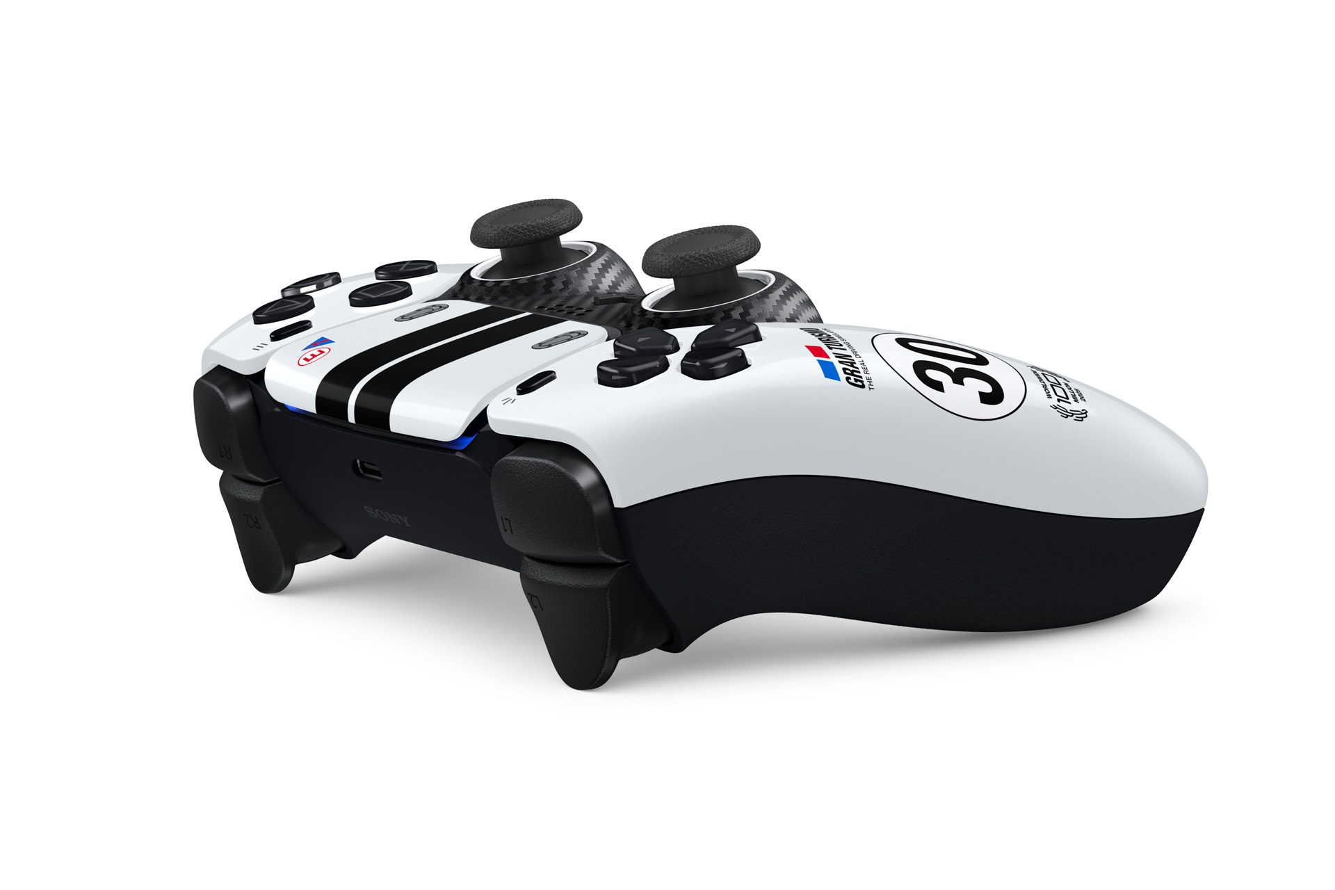「グランツーリスモ」シリーズの30周年を記念した数量限定商品「DualSense ワイヤレスコントローラ “グランツーリスモ” リミテッドエディション」