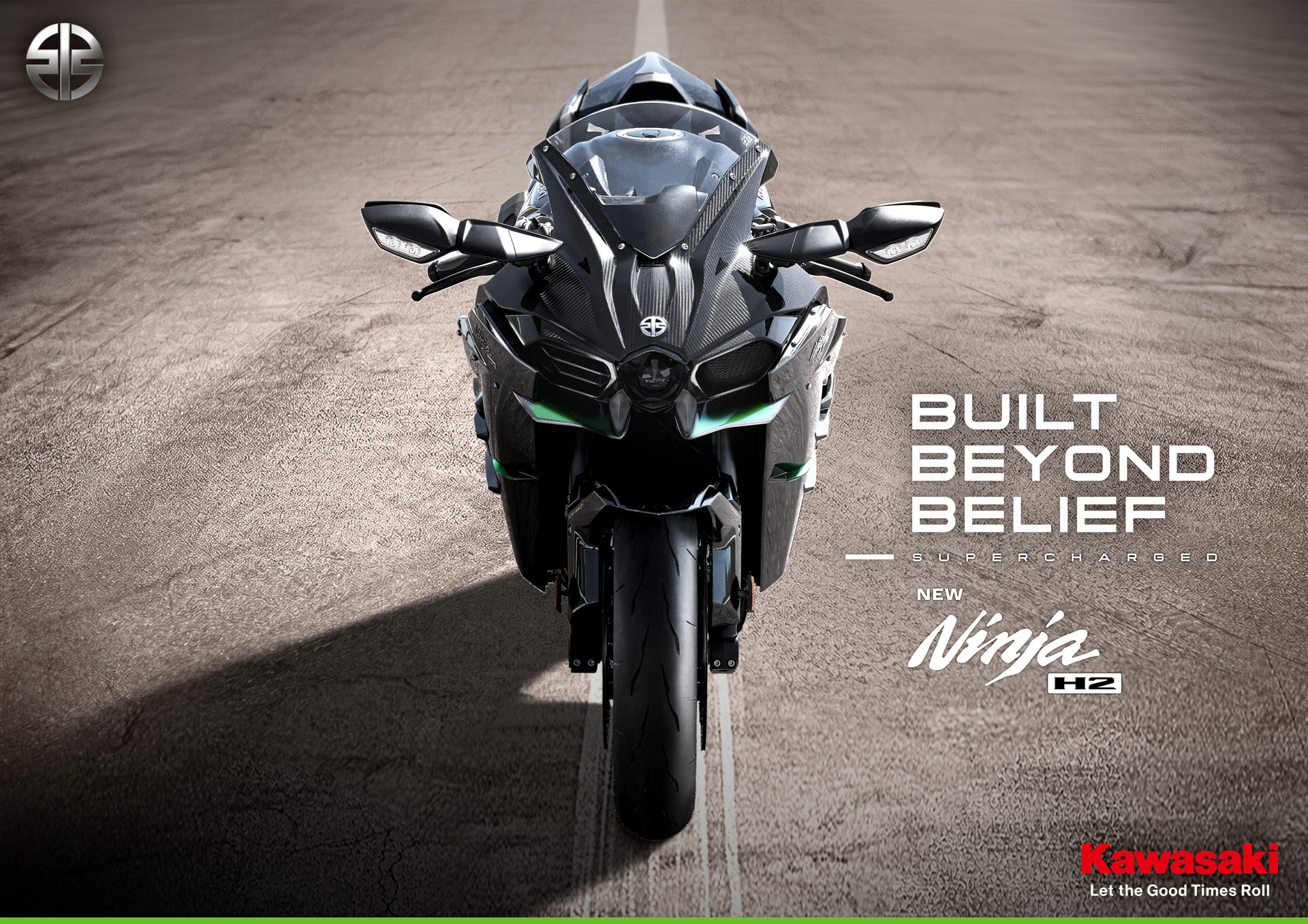 カワサキの新型「Ninja H2 CARBON」（ミラーコートスパークブラック）
