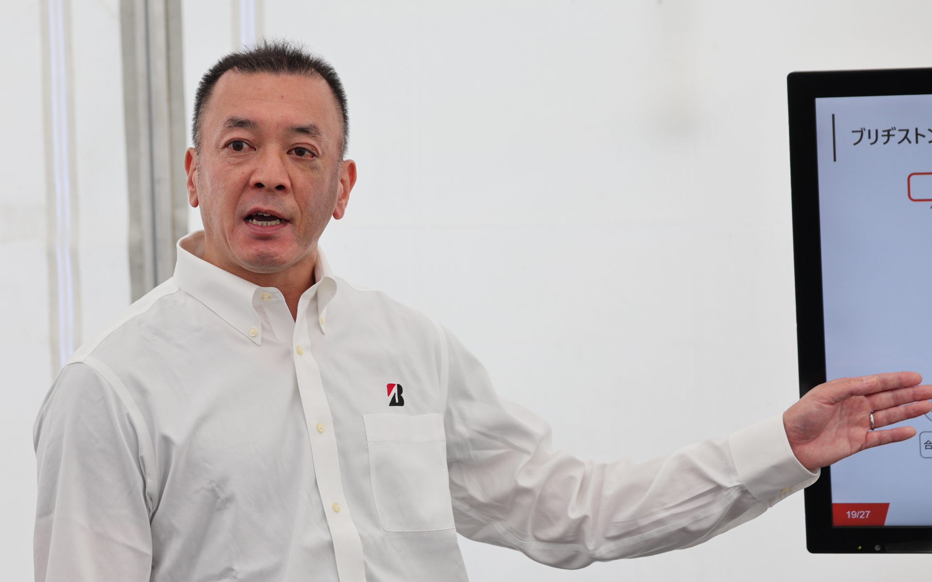 精密熱分解について解説する株式会社ブリヂストン リサイクル事業開発推進部 部長の北野秀樹氏