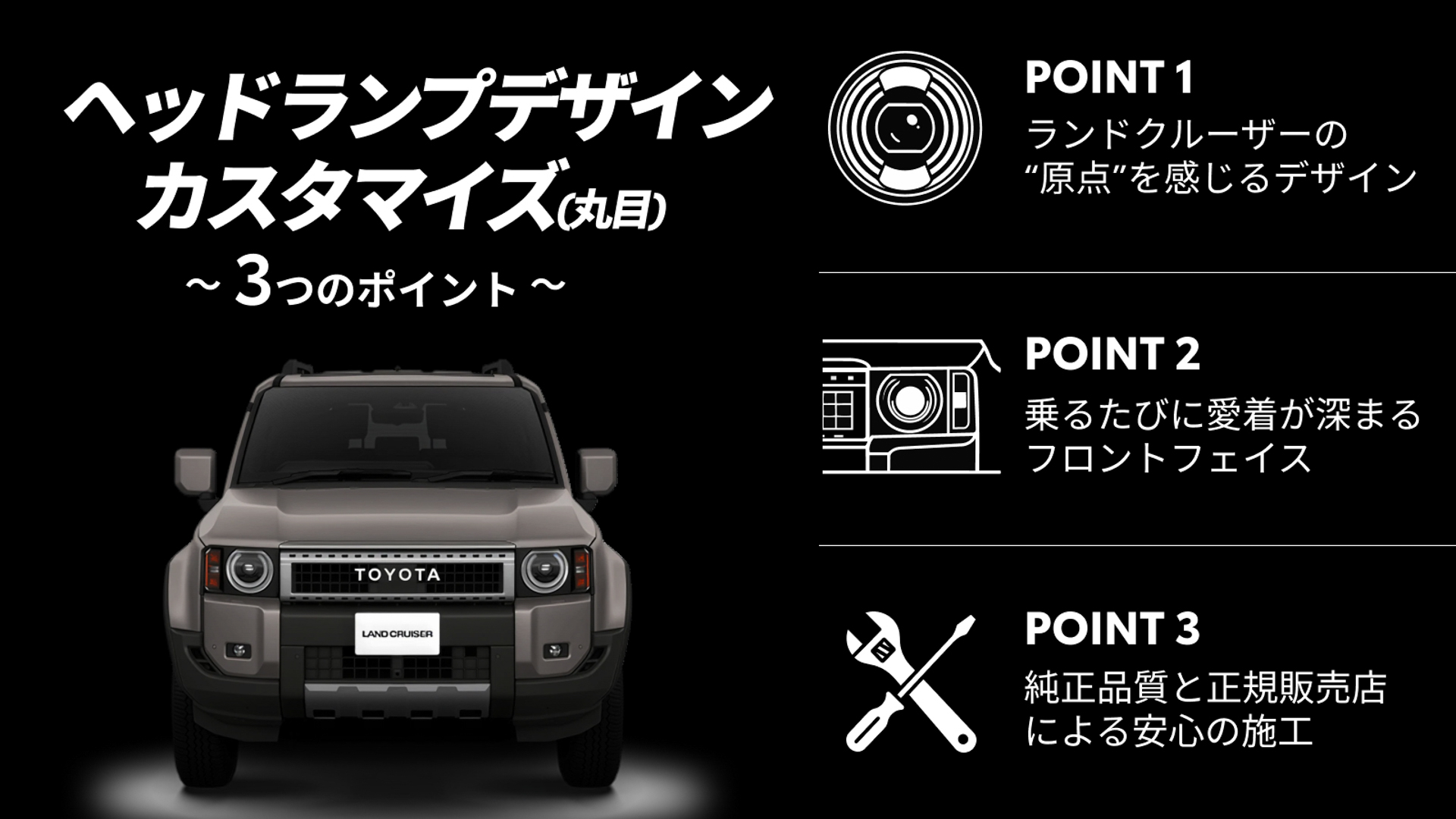 丸目デザインの3つのポイント