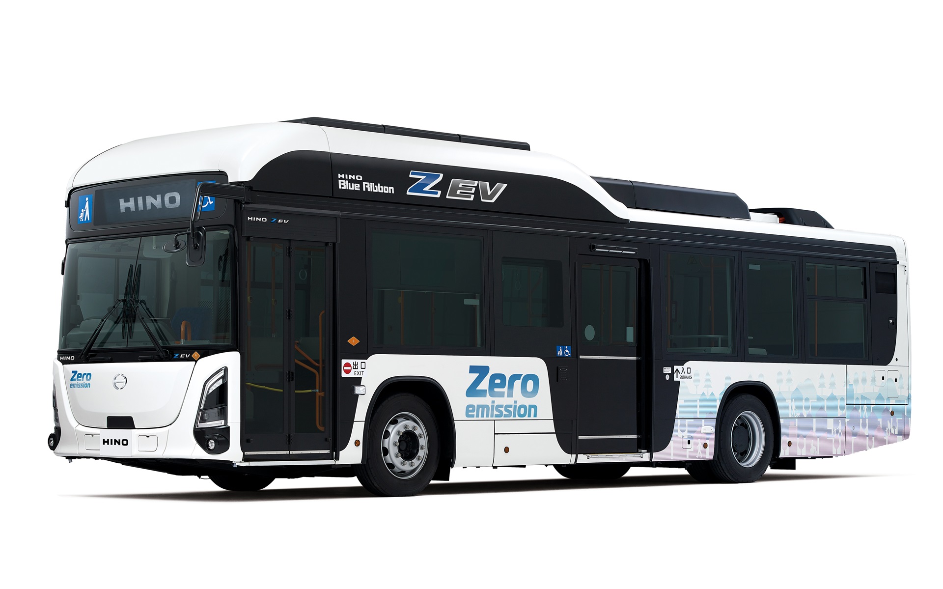 日野自動車のバッテリEVフルフラット路線バス「ブルーリボンZ EV」