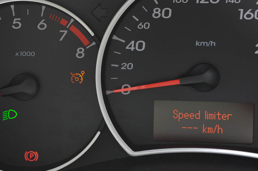 スピードリミッターも設定できる