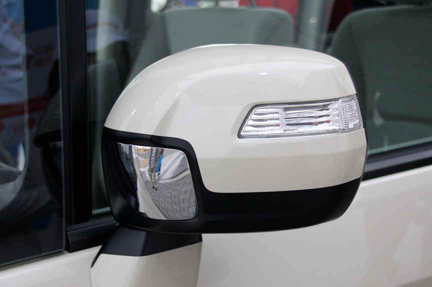 ミラーにはウインカーを内蔵する