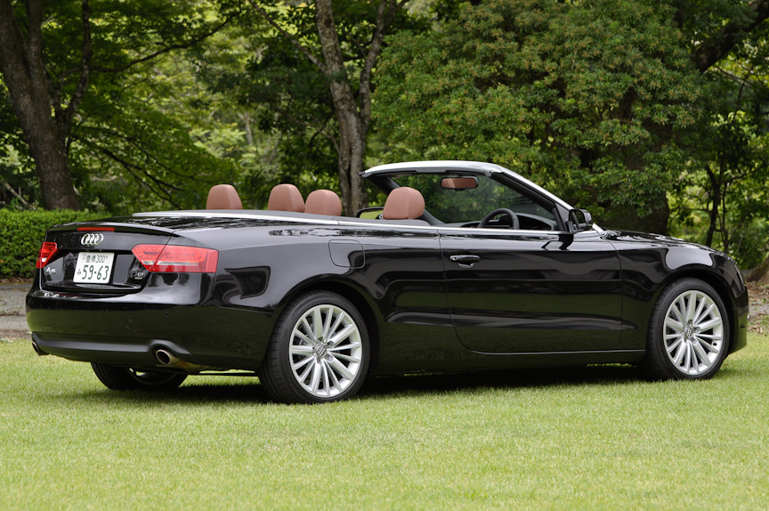 オープン状態のA5 カブリオレ