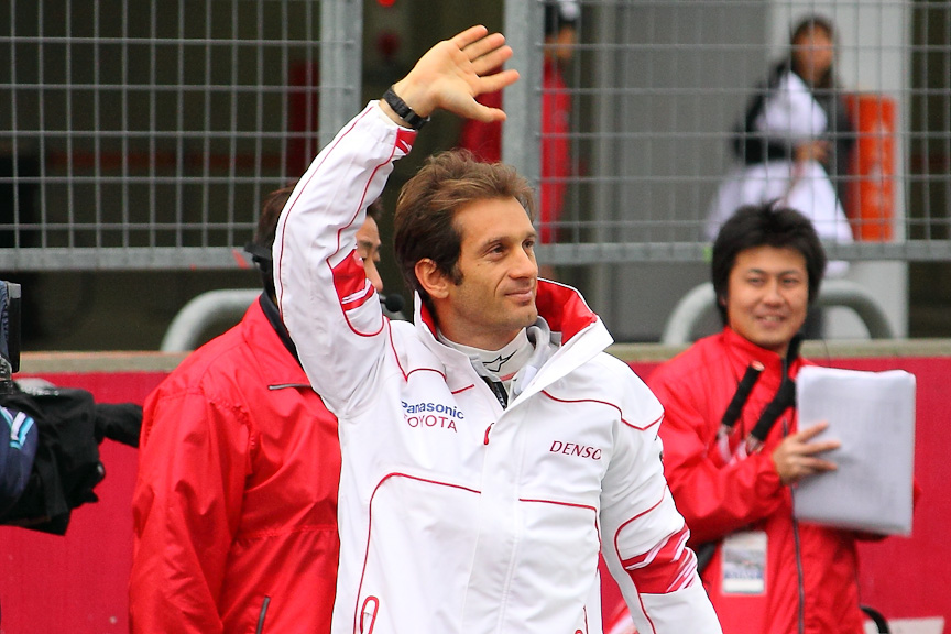 マークXで登場したヤルノ・トゥルーリ選手。日本でのイベント登場は久しぶり。来季はどうするのか？