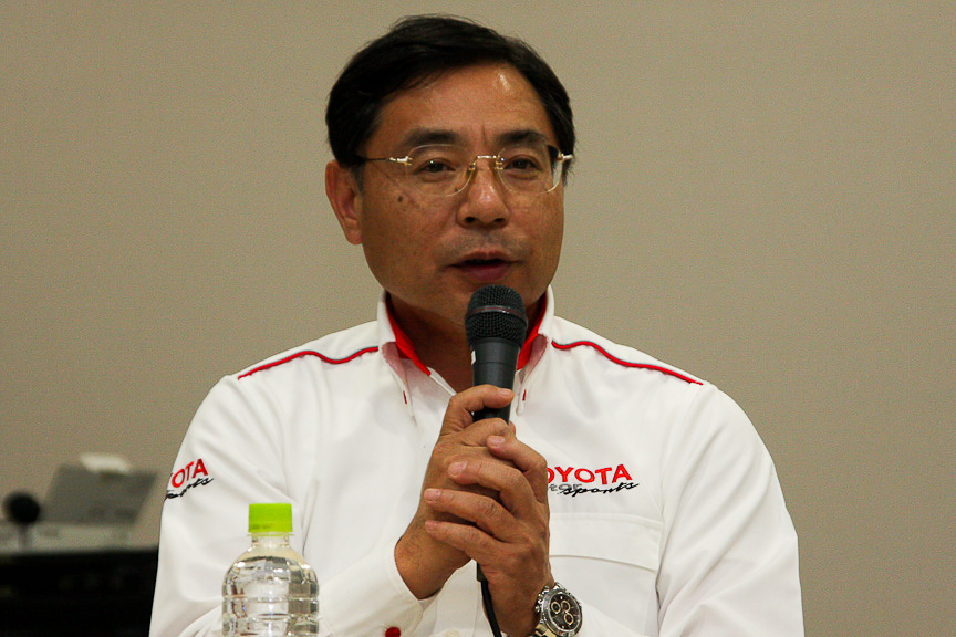 モータースポーツ部長の高橋敬三氏。今後、TDPではF1チームから声がかかるような選手を育てたいと言う