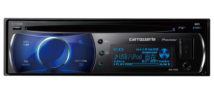 CD/USB/チューナー・WMA/MP3/AAC/WAV対応メインユニット「DEH-P650」