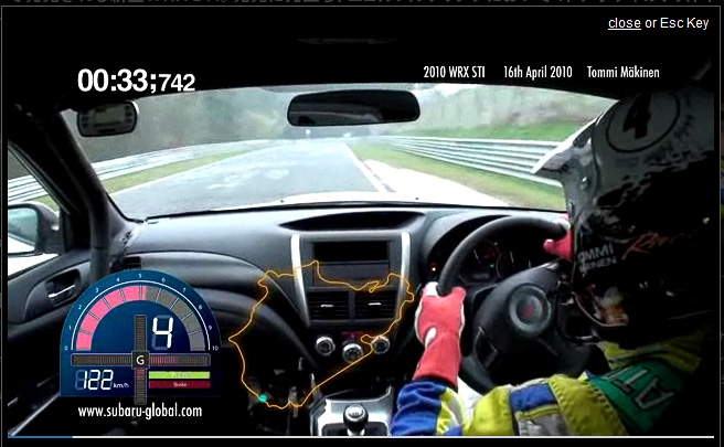 トミ・マキネン氏によるニュルブルクリンク走行映像