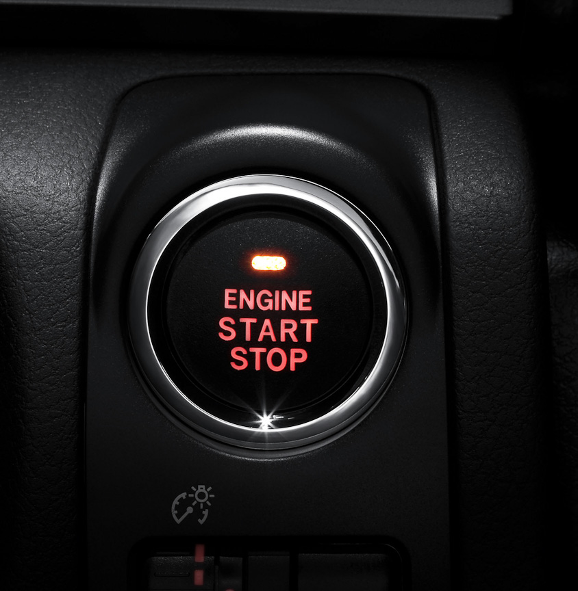 エンジンプッシュスタートボタン