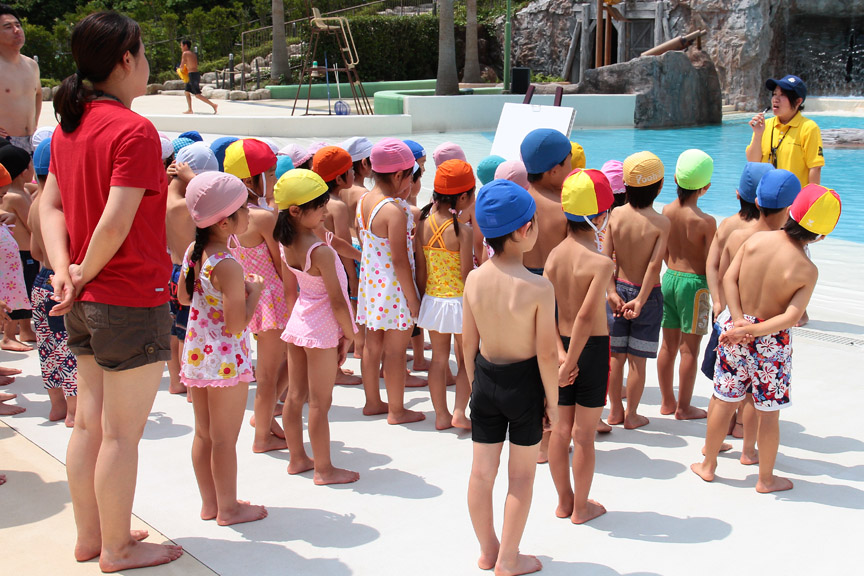 取材日はキッズライフセーバー教室が開催されていた