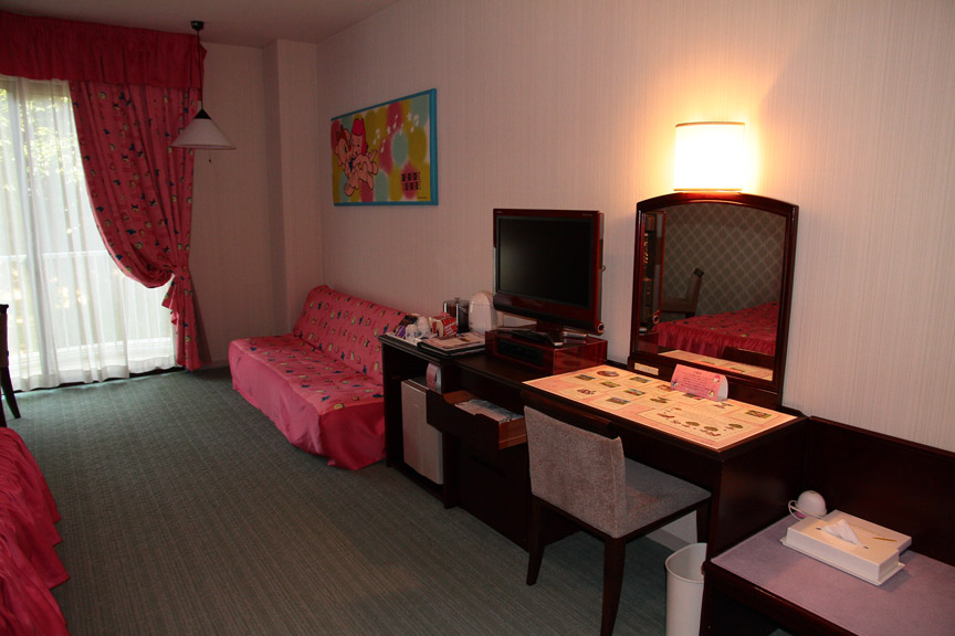 チララの部屋。2部屋をコネクティングルームとして使うこともできる