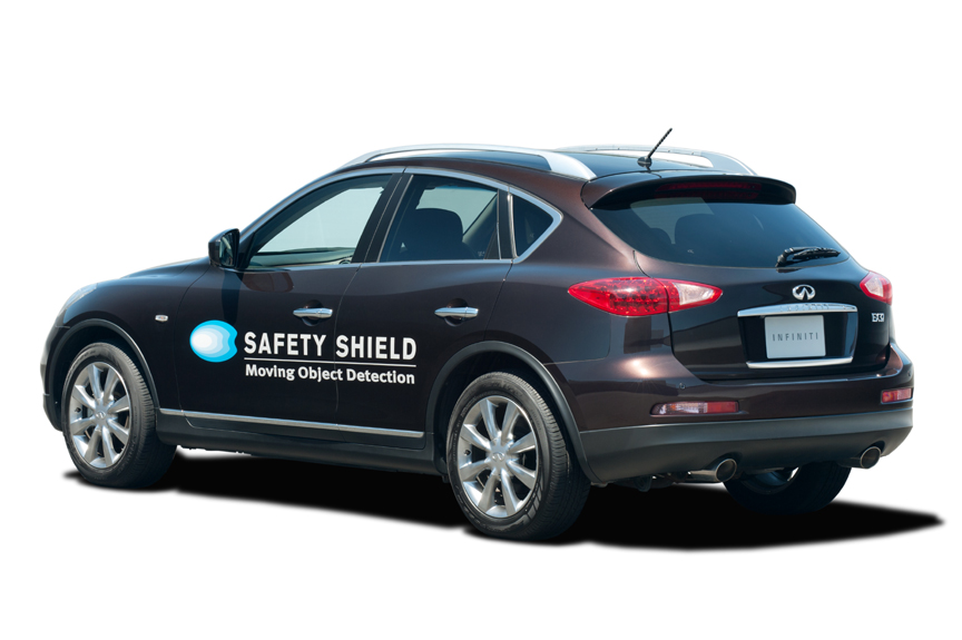 MOD機能はフロント、サイド、リアに設けられる4個の広角高解像度カメラとディスプレイで構成される