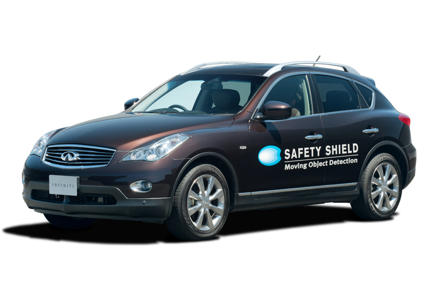 MOD機能はフロント、サイド、リアに設けられる4個の広角高解像度カメラとディスプレイで構成される