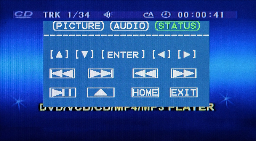 いわゆるOSD表示。こちらはちゃんとタッチパネルでの操作が可能
