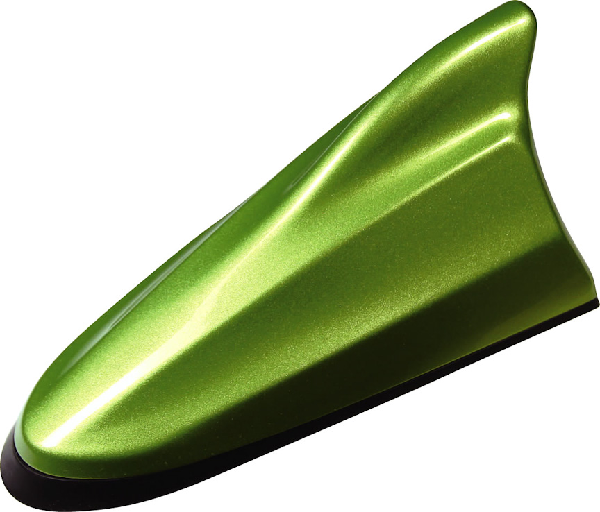 ドルフィンアンテナ（カラーはフレッシュライム・メタリック）