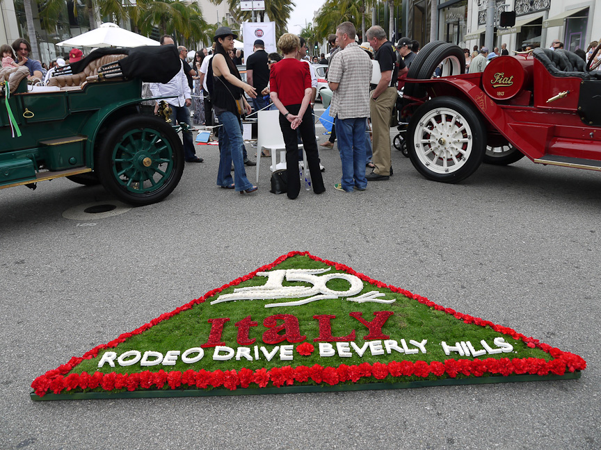 ビバリーヒルズ・コンクールデレガンスがイタリア車をフィーチャーしたのは、今年イタリア統一150周年を迎えたことを記念する意味もあった