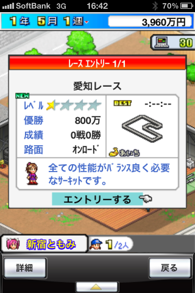 レースエントリー