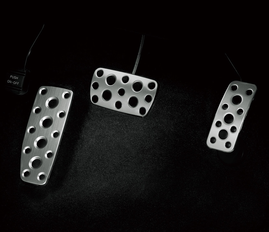 アルミパッド付きスポーツペダル