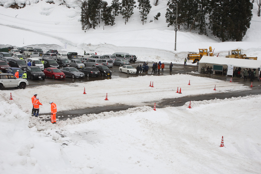 上方からみたブレーキングテストコース