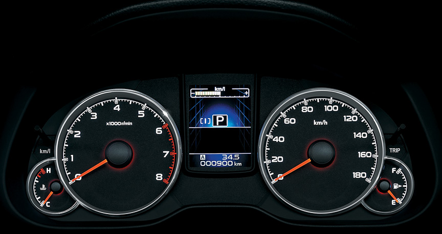 マルチインフォメーションディスプレイ付ルミネセントメーター