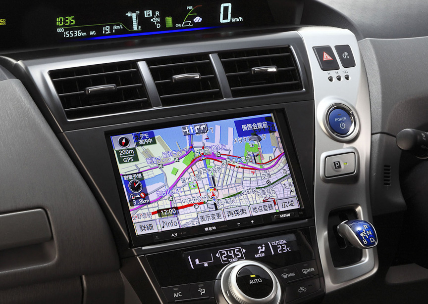 プリウスαへの装着イメージ