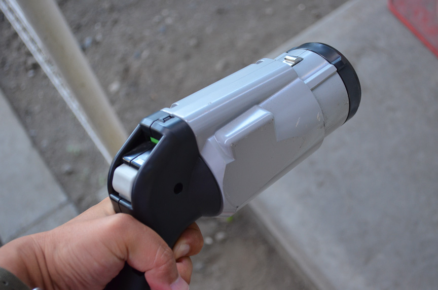 CHAdeMOの急速充電コネクタ