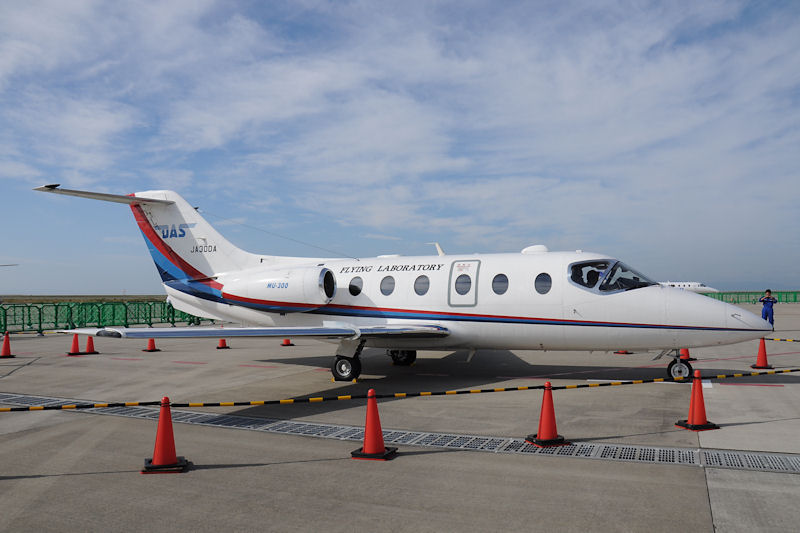 MRJが注目を集める三菱重工業が1970～1980年代に開発・製造していた国産ビジネスジェット「MU-300」。ダイアモンドエアサービス所有の1機